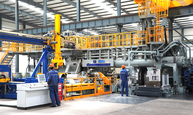 Línea de producción de extrusión y fabricación de aluminio a gran escala con sistema de control de calidad