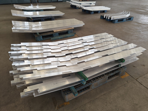 Componentes mecanizados de aluminio de alta resistencia para uso industrial