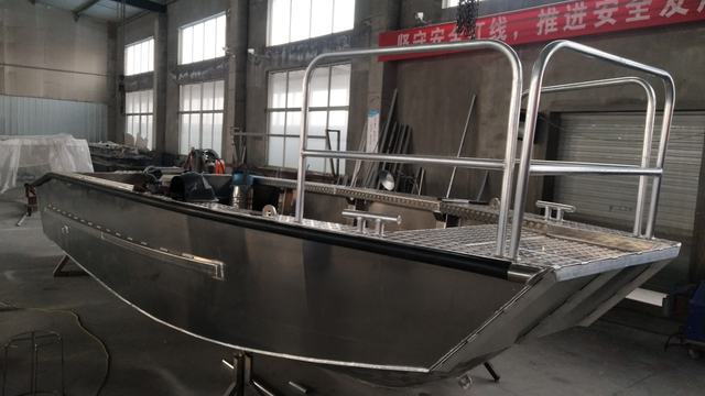 Bote de electrofisador de aluminio a medida