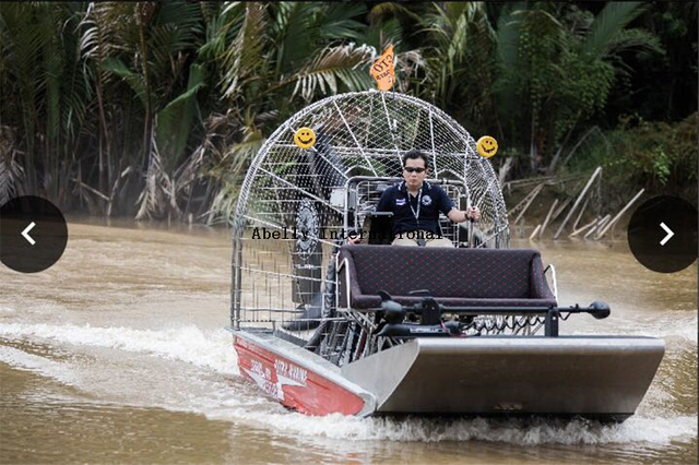 Airboat de aluminio de 20 pies con motor de 495 hp